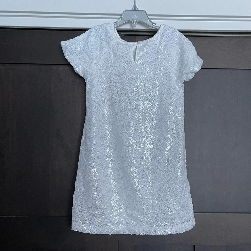 Peek Kids Save the Arctic Sequin Dress Size 8